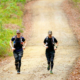 Jase and DJ on the trail during the GNW100 2014